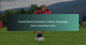 Duración del partido de futsal: tiempos, tiempo de detención, reglas de tiempo extra