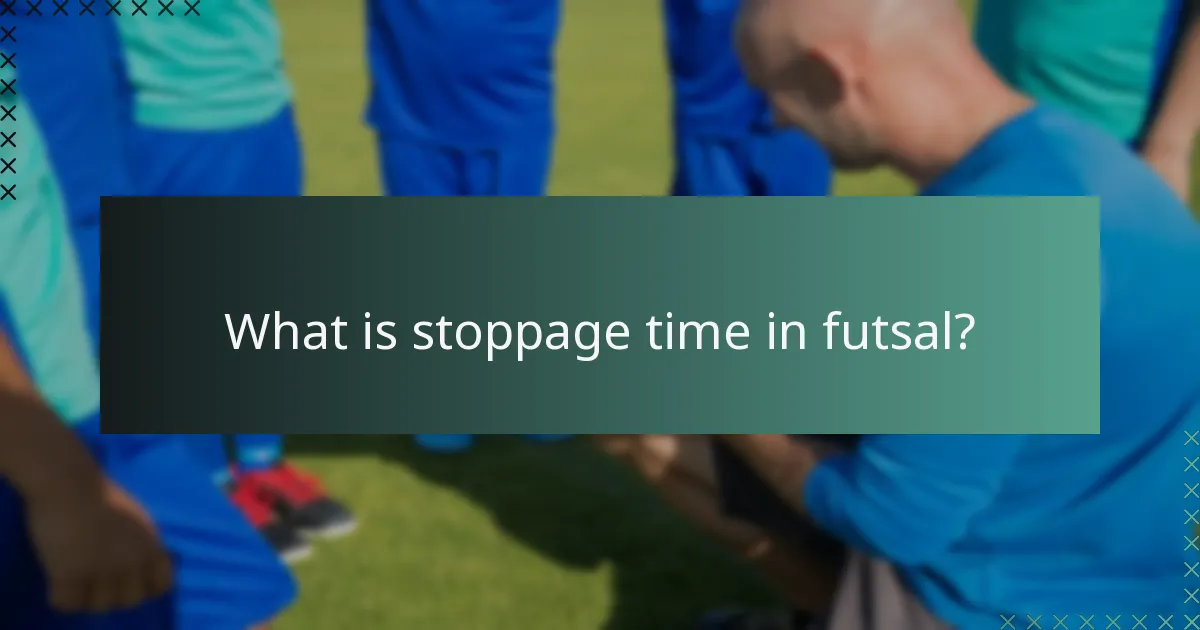 ¿Qué es el tiempo de compensación en futsal?
